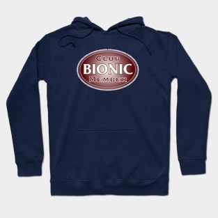 Bionic Club Member Oval in Maroon/White Hoodie